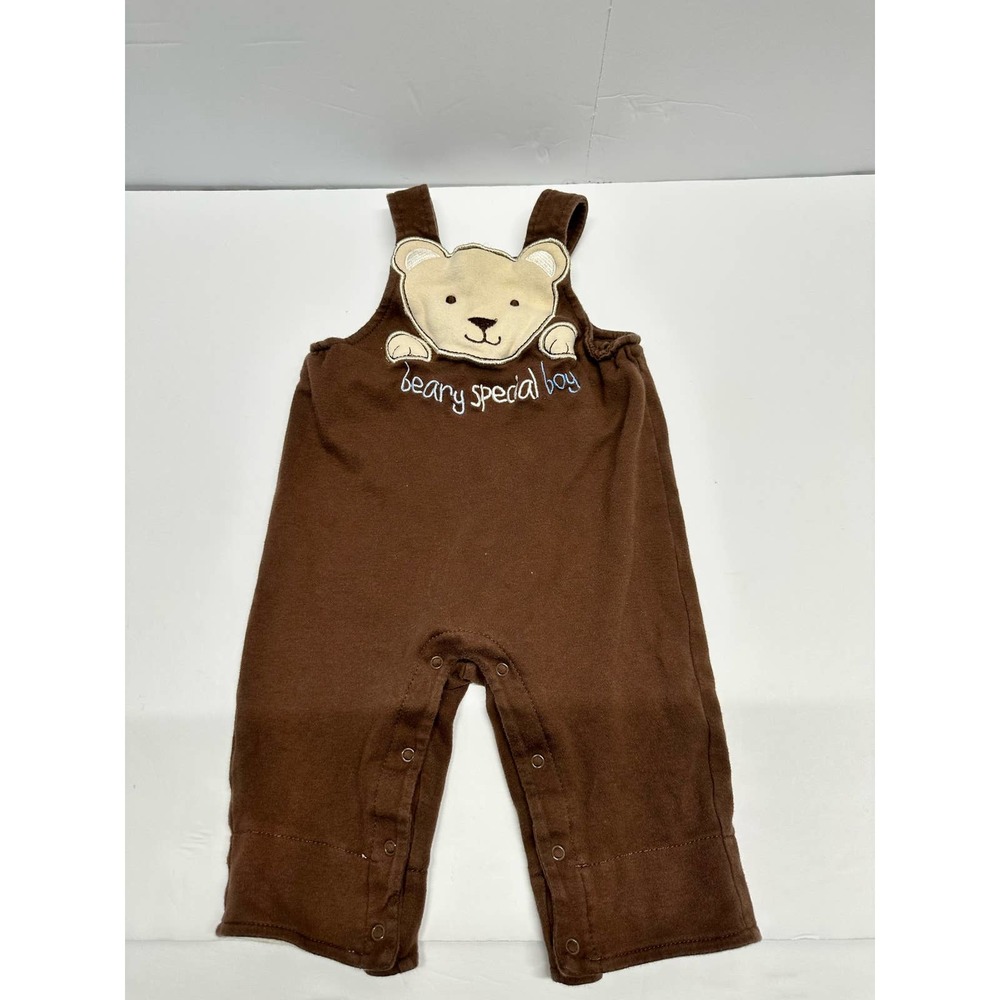 Wishes & Kisses Brown Bear Overalls 3-6M